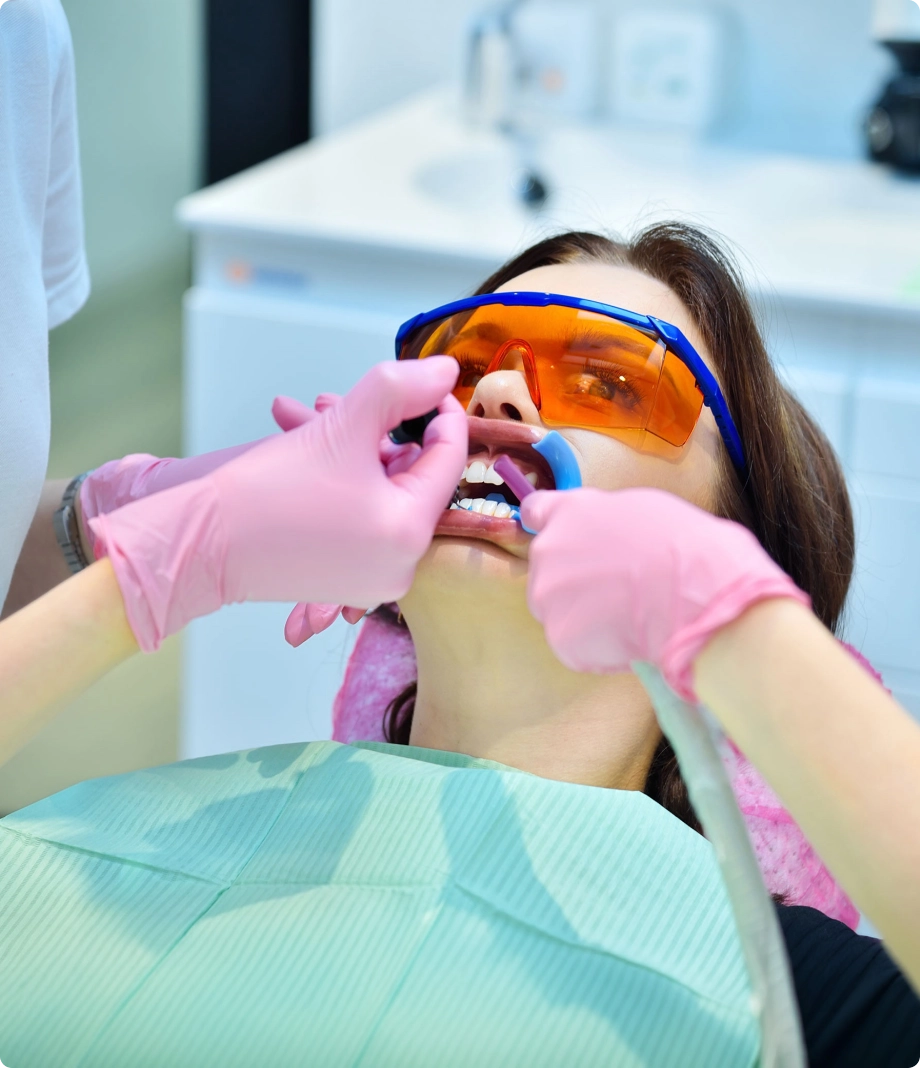 Woman doing dental treatment bendington heights